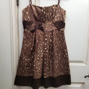 BCBGMAXAZRIA STRAPLESS LEOPARD DRESS 6